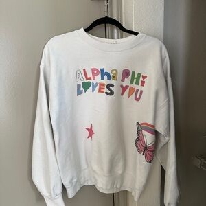 ALPHA PHI LOVES YOU PULLOVER